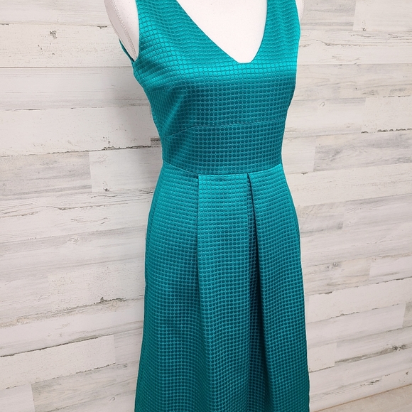 AG Phillips Teal Designer Sheath Dress - Picture 3 of 11